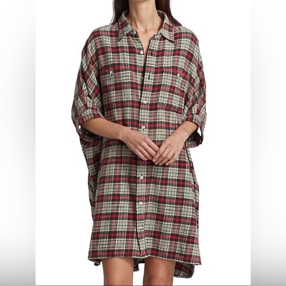 R13 Plaid Oversized Boxy Shirt. Size small. $495 - Picture 11 of 16